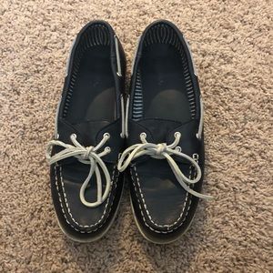 Navy Boat Shoes